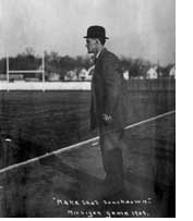 Notre Dame coach Frank Longman at Michigan 1909