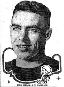 Georgetown halfback Johnny Gilroy