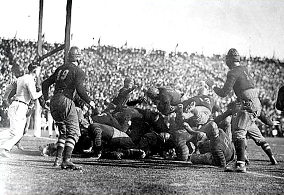 1920 Rose Bowl, Harvard's touchdown to beat Oregon