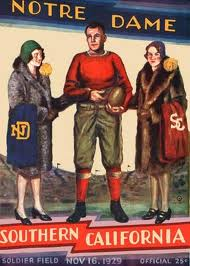 Program cover for the 1929 Notre Dame-Southern Cal football game