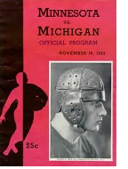 1933 Michigan-Minnesota football program cover