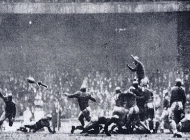 Oregon State using the "Pyramid Play" at Fordham in 1933