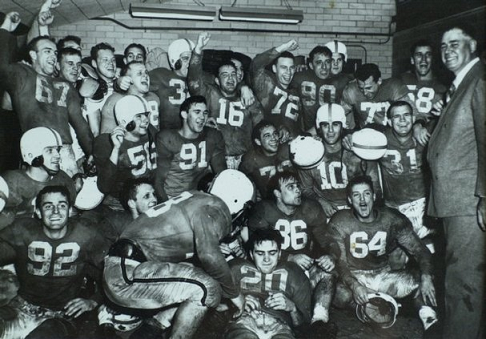 Tennessee celebrating their victory over Texas in the 1951 Cotton Bowl