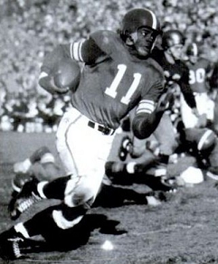 Michigan State's Jim Ellis returning a punt 54 yards against Pitt in 1951