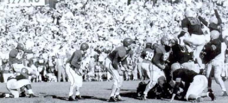 Michigan State field goal that beat Oregon State 17-14 in 1952