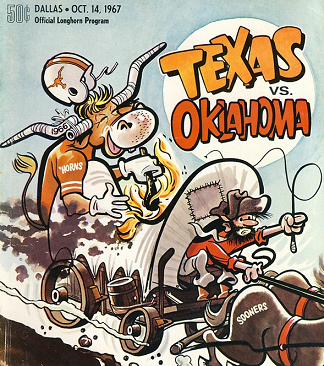 1967 Texas program for the Oklahoma game