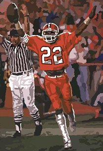 Clemson receiver Perry Tuttle in 1982 Orange Bowl