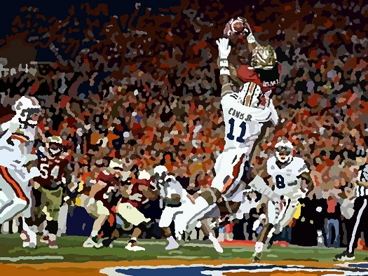 Florida State receiver Kelvin Benjamin's late touchdown catch to beat Auburn 34-31 for the 2013 season national championship