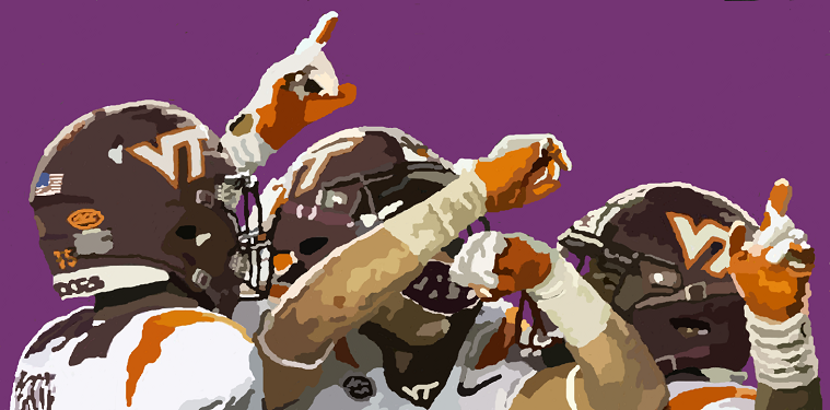 MS Paint of Virginia Tech players 2018