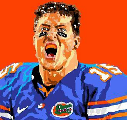 2008 Tebow Painting