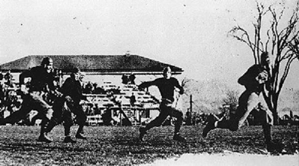 1913 Knute Rockne touchdown for Notre Dame against Army
