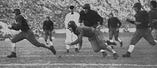 Georgia Tech halfback Stumpy Thomason's touchdown in the 1929 Rose Bowl