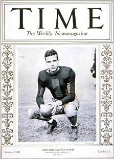 Harvard quarterback Barry Wood on the cover of Time magazine
