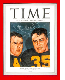 Army backs Glenn Davis and Doc Blachard on the cover of Time in 1945
