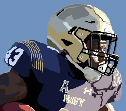 MS Paint of a Navy player